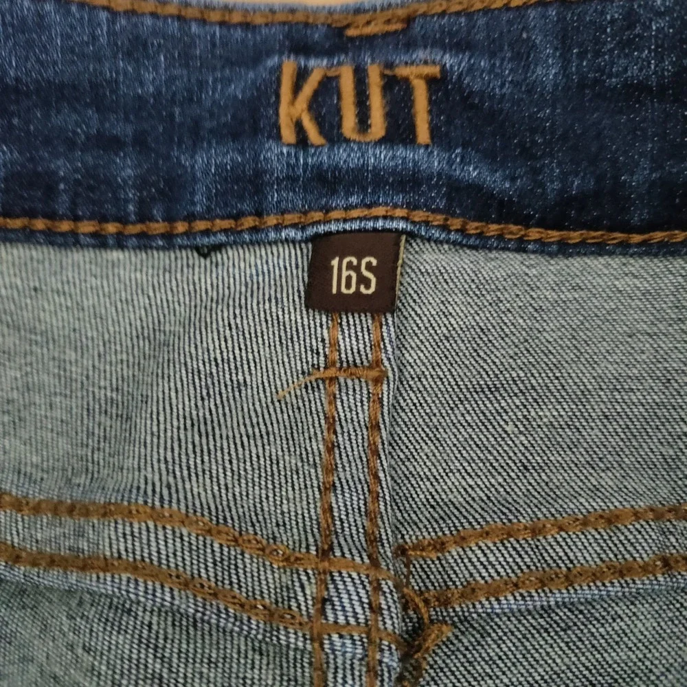 Kut from the Kloth Baby Bootcut Jeans Blue Dark Wash Stretch Denim‎ 16S 2850